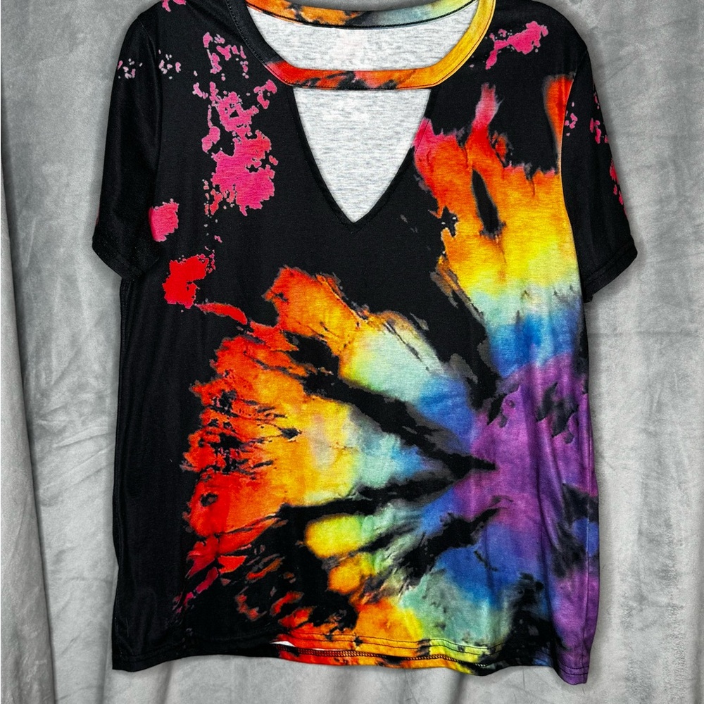 Vibrant Tie-Dye Women's Top